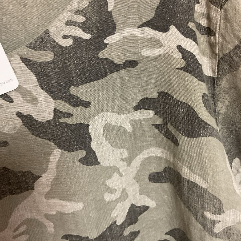 Stella Martini - 3X - Camo 100% linen top
