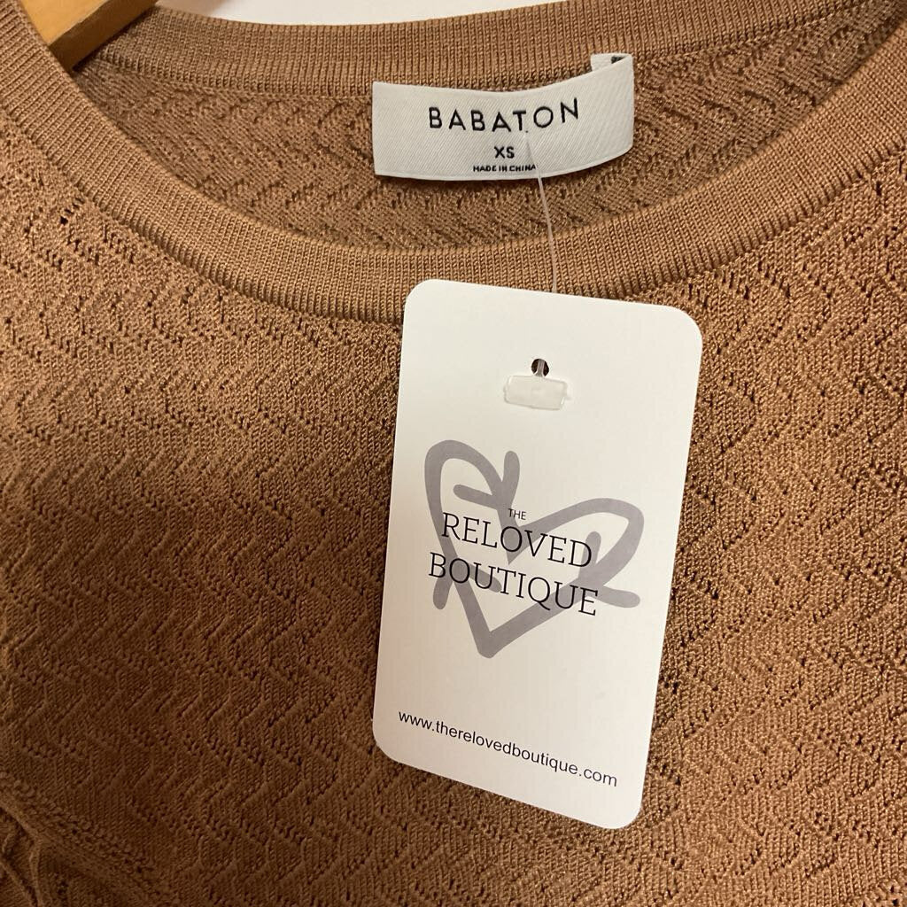 Babaton - XS - Brown sleeveless tank