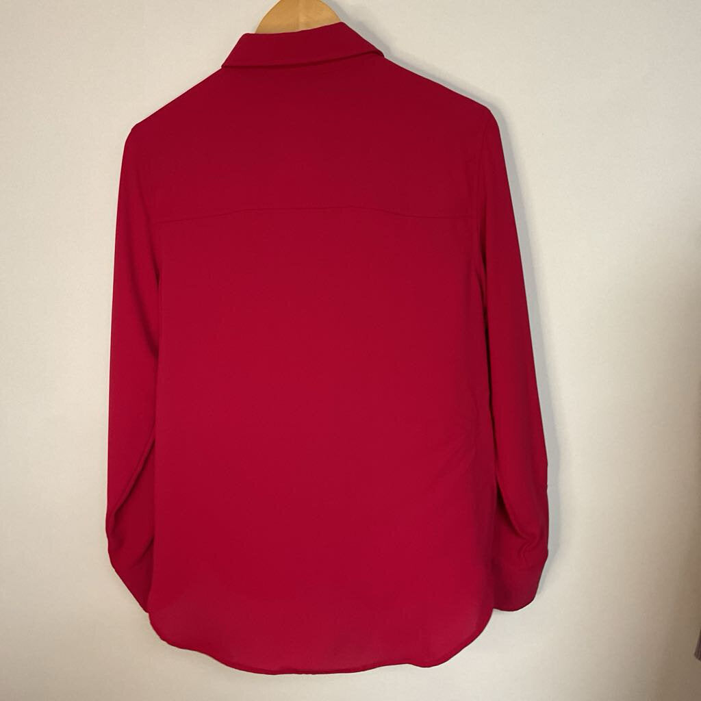Zara - S - pink gold button front long sleeve
