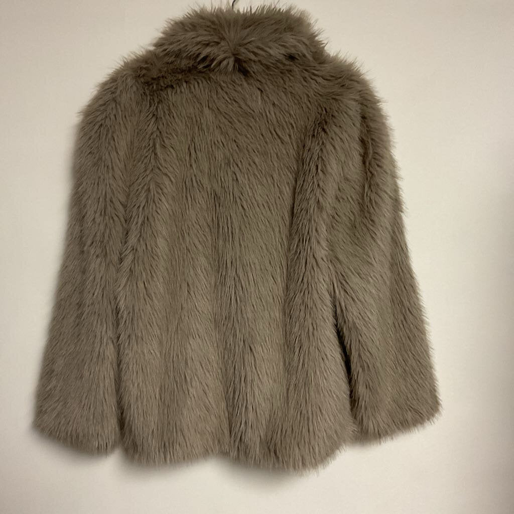 Avec Les Filles - L - Grey faux fur coat