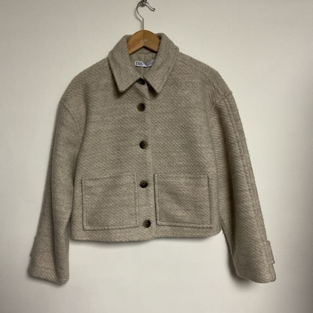 Zara - M - Grey wool blend jacket