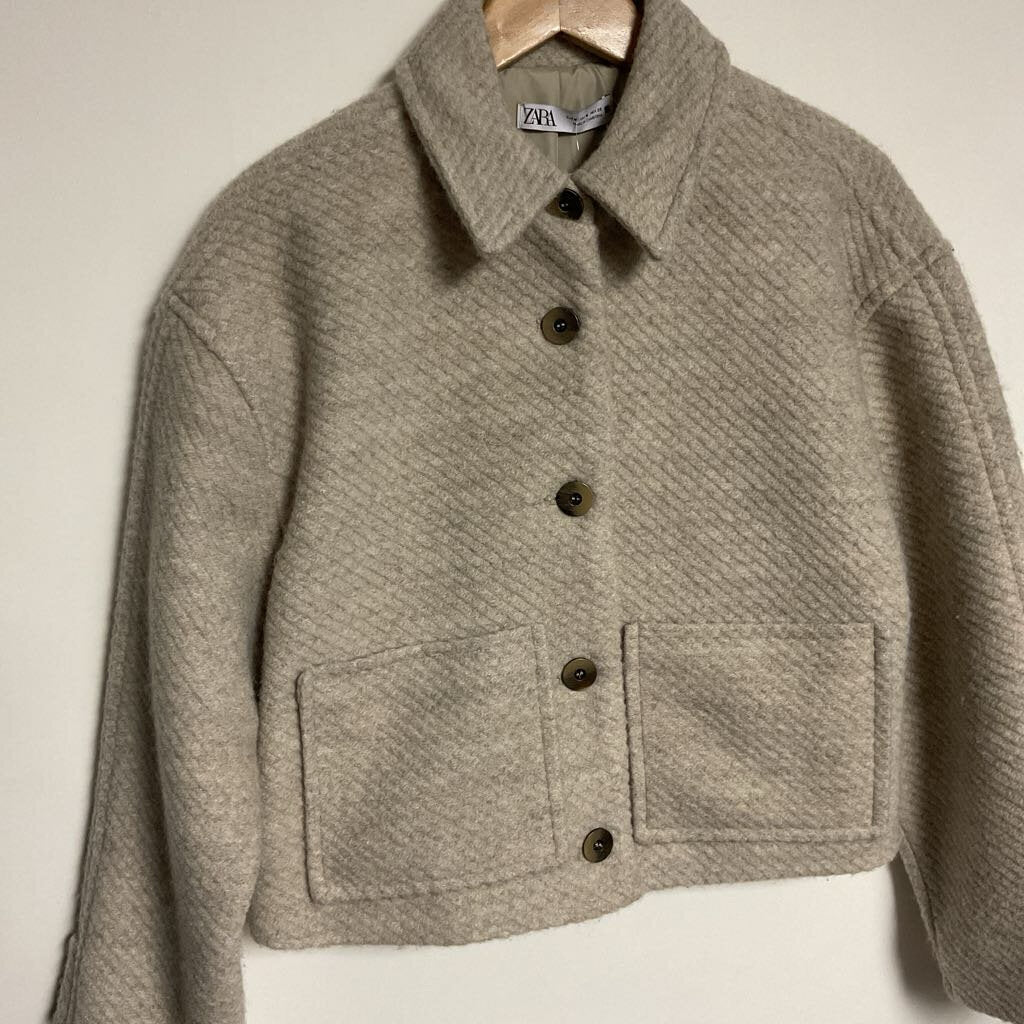 Zara - M - Grey wool blend jacket