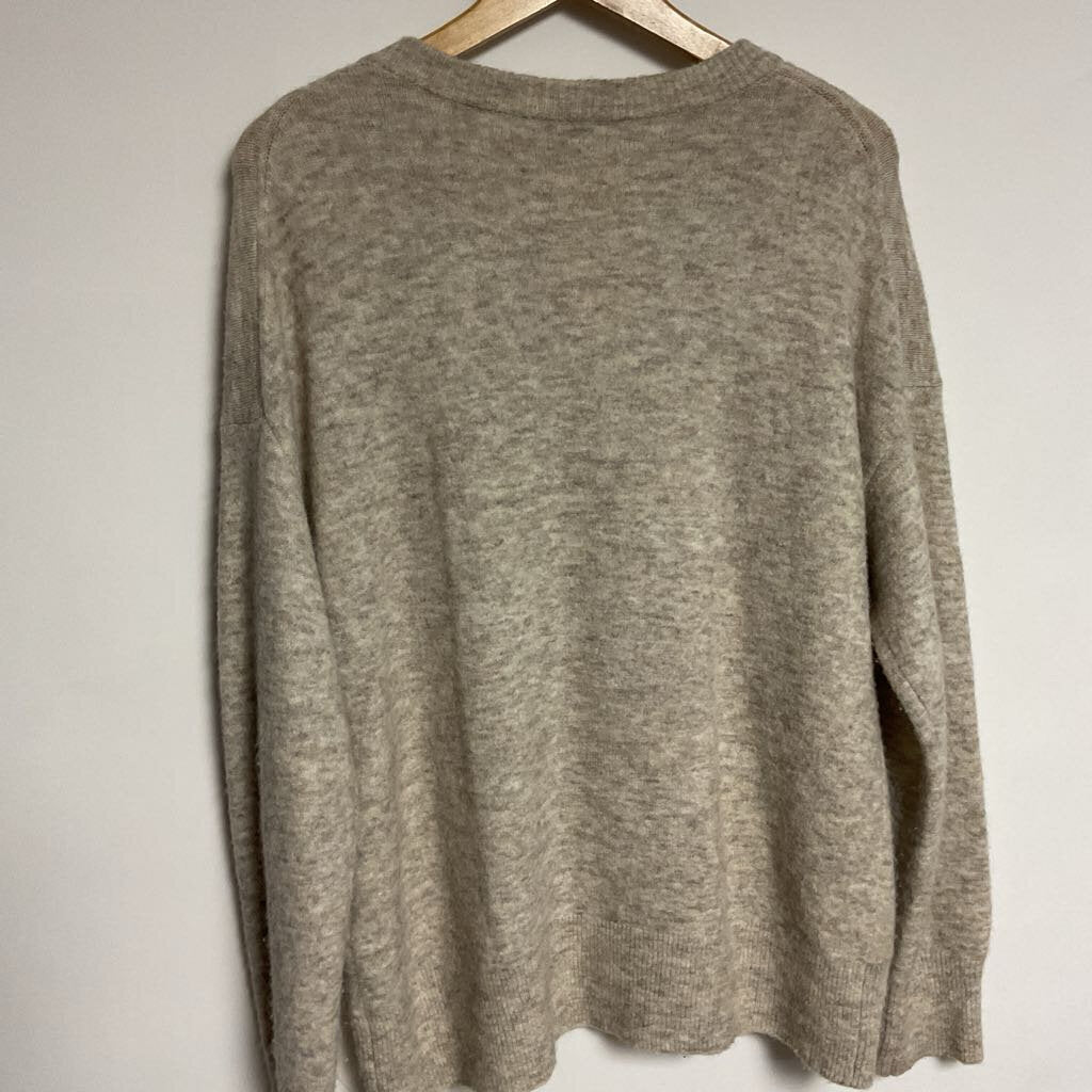 Babaton - M - Melange beige knit alpaca wool blend sweater