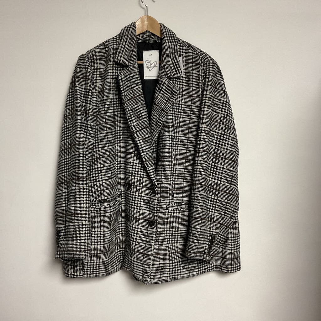 Old Navy - XXL NWT - Black & White houndstooth coat