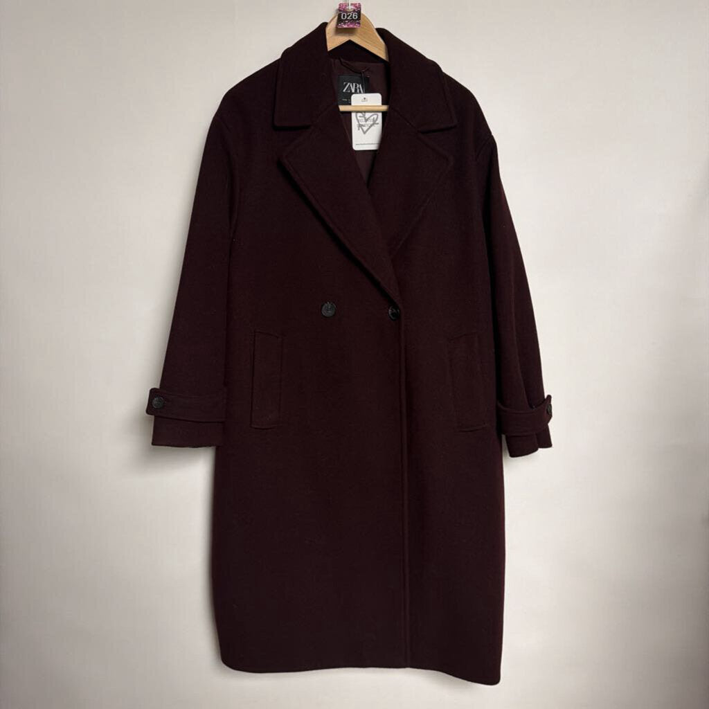026 Zara - M -  plum coat