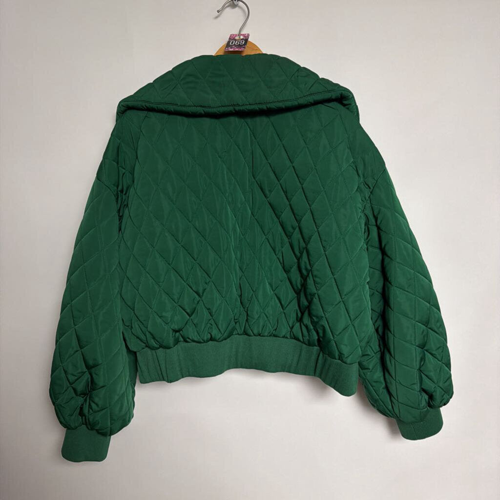 069 Stylewe - 2XL green puffer jacket