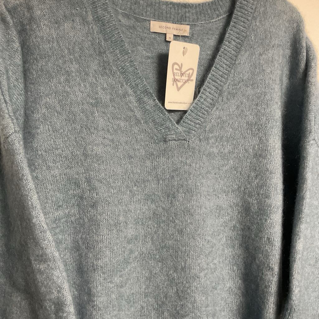 Second Female - M - 30% mohair light blue short sleeve
