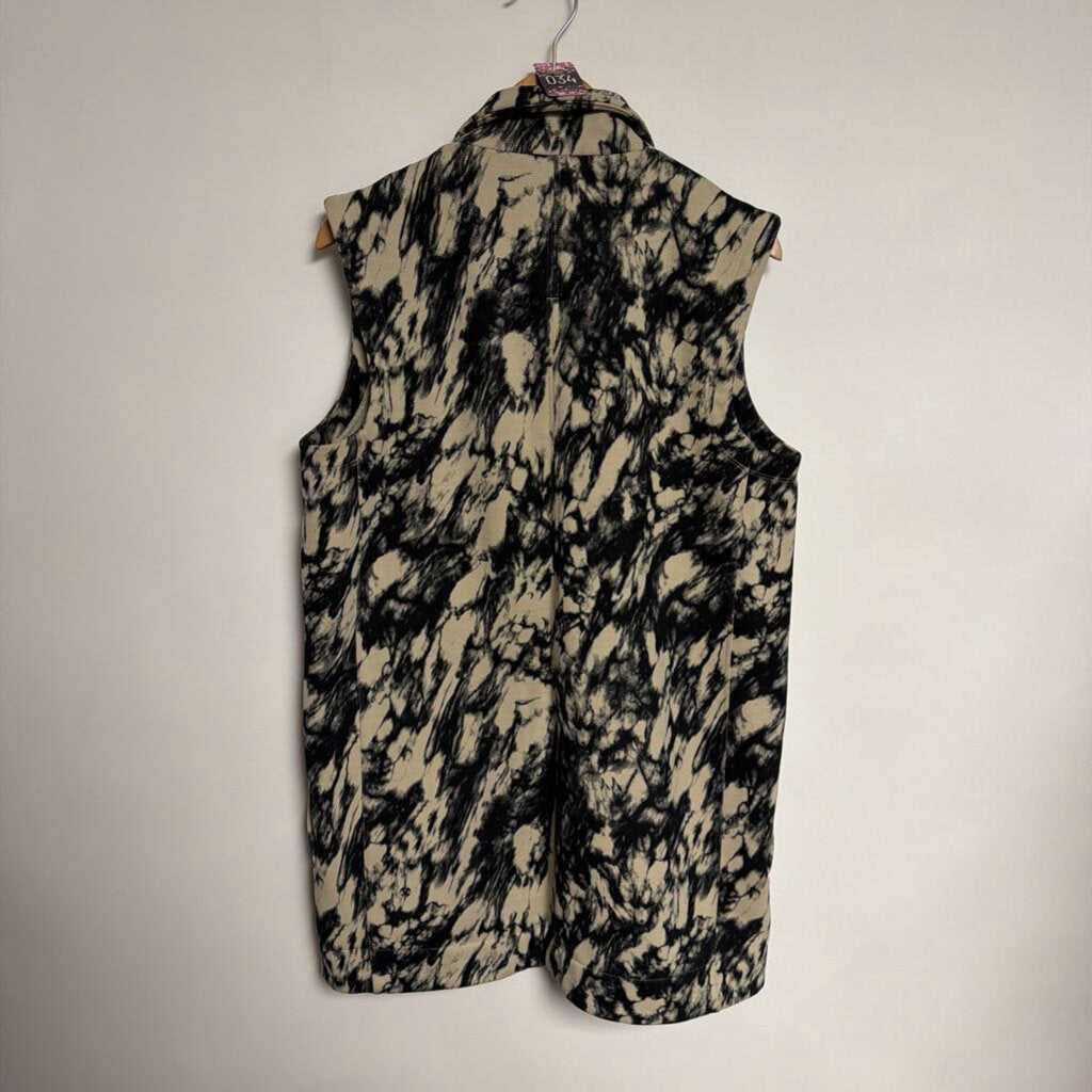 034 Lululemon - no size (M) - black / cream marble vest