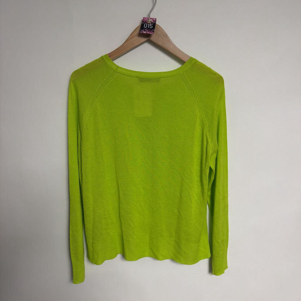 015 Zara - S - neon lime knit top