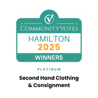 CommunityVotes Hamilton 2025 Winner - Platinum Second Hand Clothing & Consignment